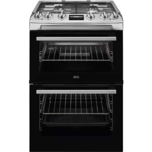 AEG CGX6130ACM 60cm Cooker with Gas Hob - Stainless Steel