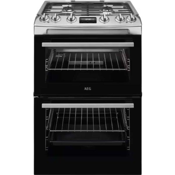 AEG CGX6130ACM 60cm Cooker with Gas Hob - Stainless Steel