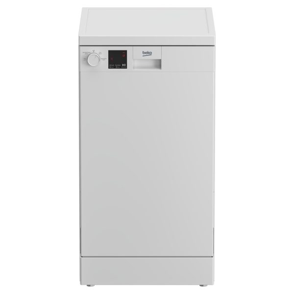Beko DVS04X20W 10 Place Setting Freestanding Slimline Dishwasher