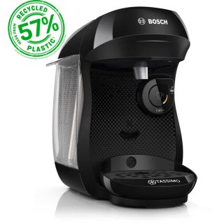 Bosch TAS102EGB Tassimo Happy Friendly Hot Drinks Machine - Recycled Black