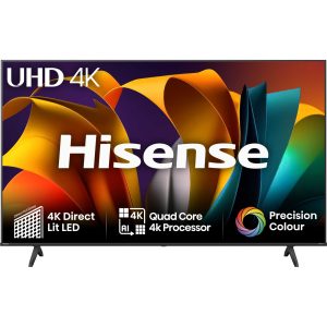 Hisense 50A6NTUK 50" 4K Ultra HD Smart TV 60Hz Refresh Rate TV with Freely