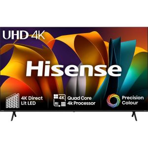 Hisense 85A6NTUK 85" 4K Ultra HD Smart TV 60Hz Refresh Rate TV with Freely