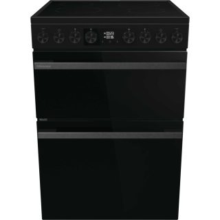 Hisense HDCEC6C20B Double Oven Cooker with Ceramic Hob - Black