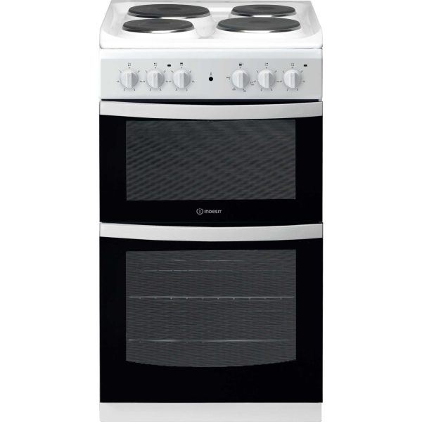 Indesit ID5E92KMW Elecric Cooker 4 Solid Plate Hobs