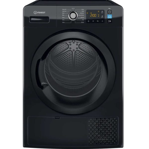 Indesit YT M11 92B X UK 9kg Heat Pump Tumble Dryer - Black