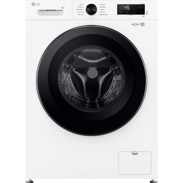 LG F4X1008NWK 6Motion 8kg 1400rpm Smart Washing Machine - White
