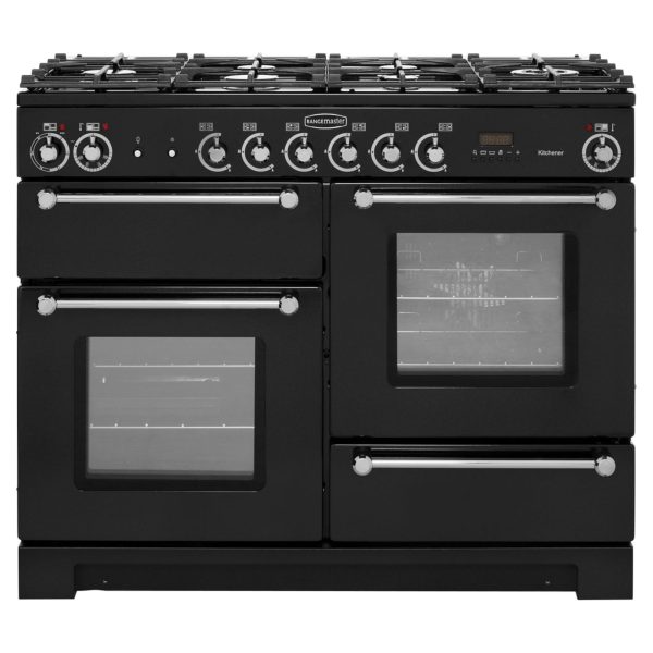 Rangemaster Kitchener KCH110DFFBLC 1100mm Dual Fuel Range Cooker