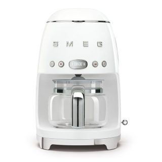 Smeg DCF02WHUK Retro Design Drip Filter Coffee Machine - White